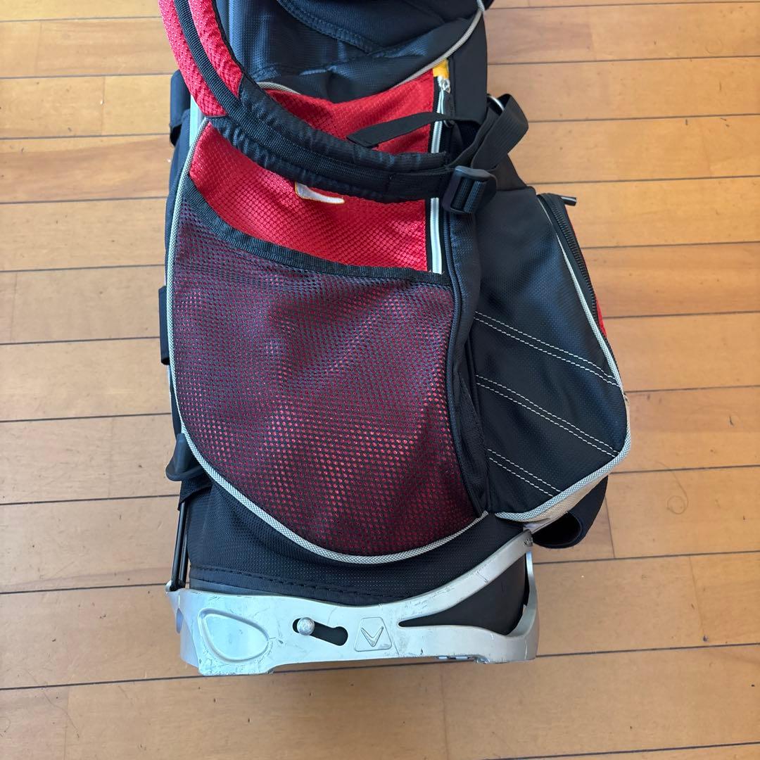 Callaway ゴルフキャディバッグ 赤黒 5仕切り