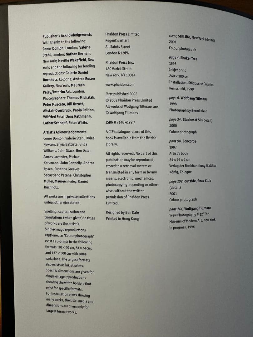 Wolfgang Tillmans｜ヴォルフガング・ティルマンス