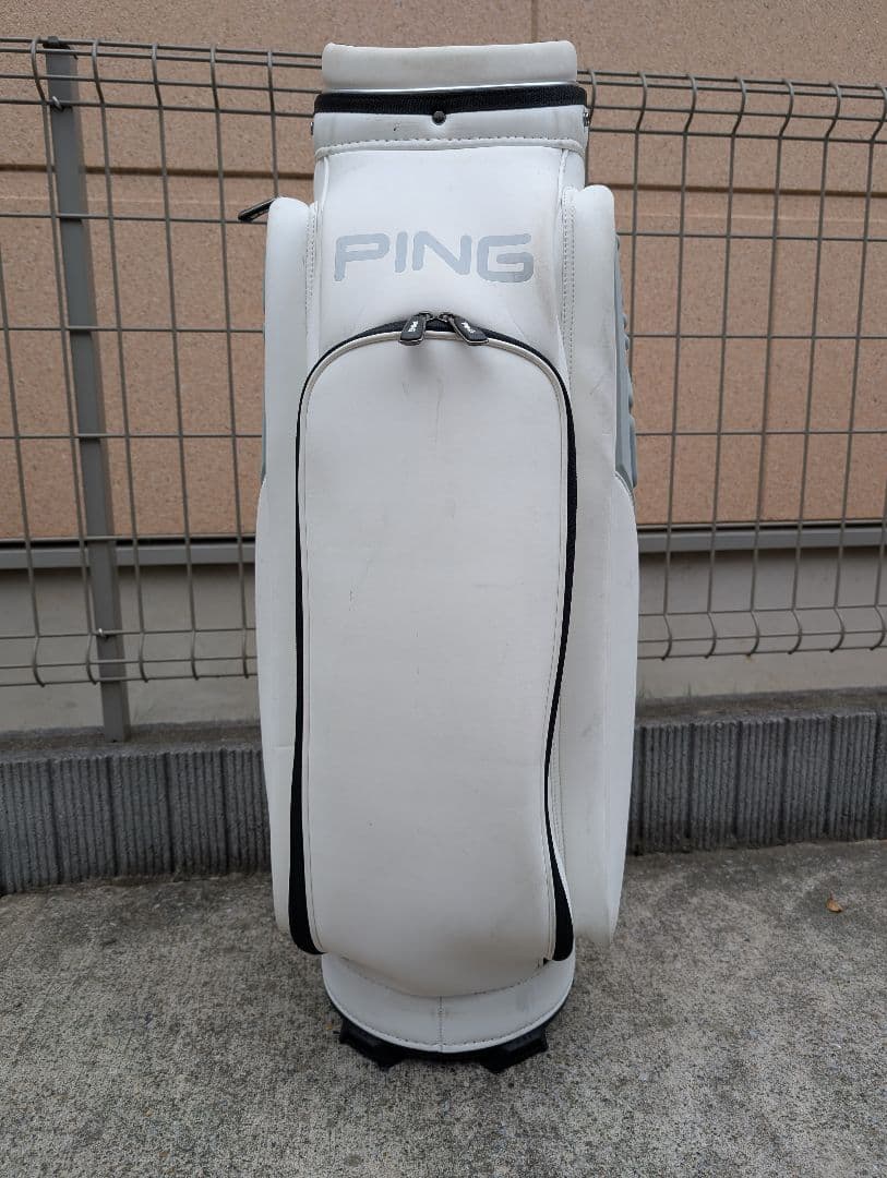 PING ゴルフバッグ ホワイト/グレー