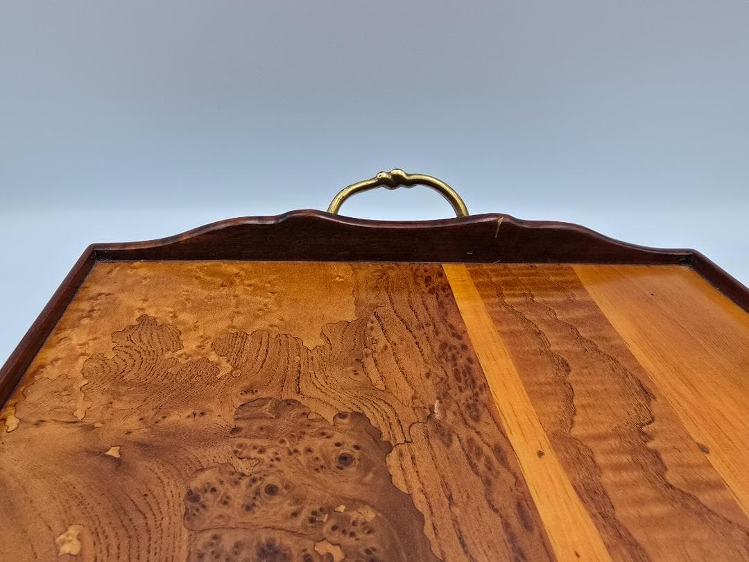 エミール・ガレ / 風景文マルケトリトレイ/