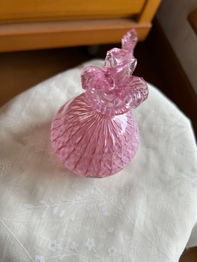 ベネチアングラス ムラーノガラス 香水瓶 ピンクが綺麗