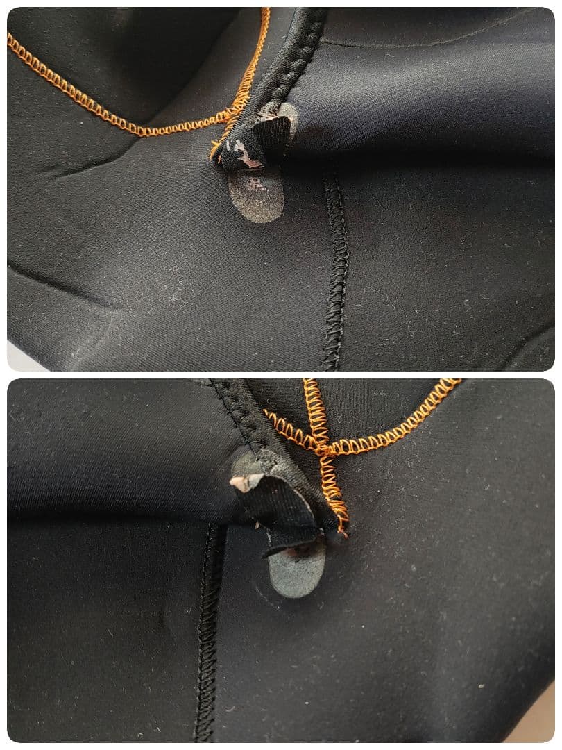 【超美品】XCEL フルスーツ ノンジップ 5×3 ブラック/ゴールド 日本製