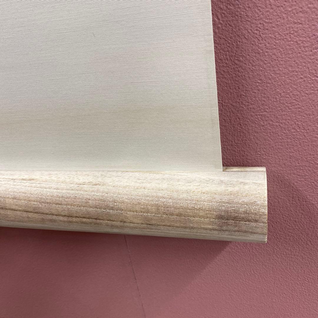 美品 掛け軸 藤田遥穂作 聖蓮華図 共箱 太巻き付 二重箱