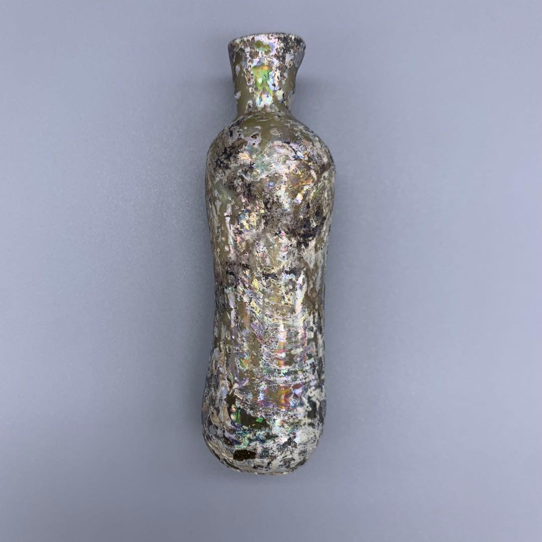 アフガニスタンの銀化ガラス/ローマンガラスボトル