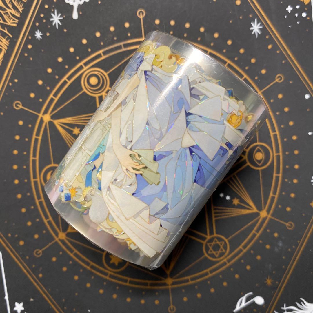 【H】海外　10m巻　貝殻光マスキングテープ　人物系/装飾系/背景系