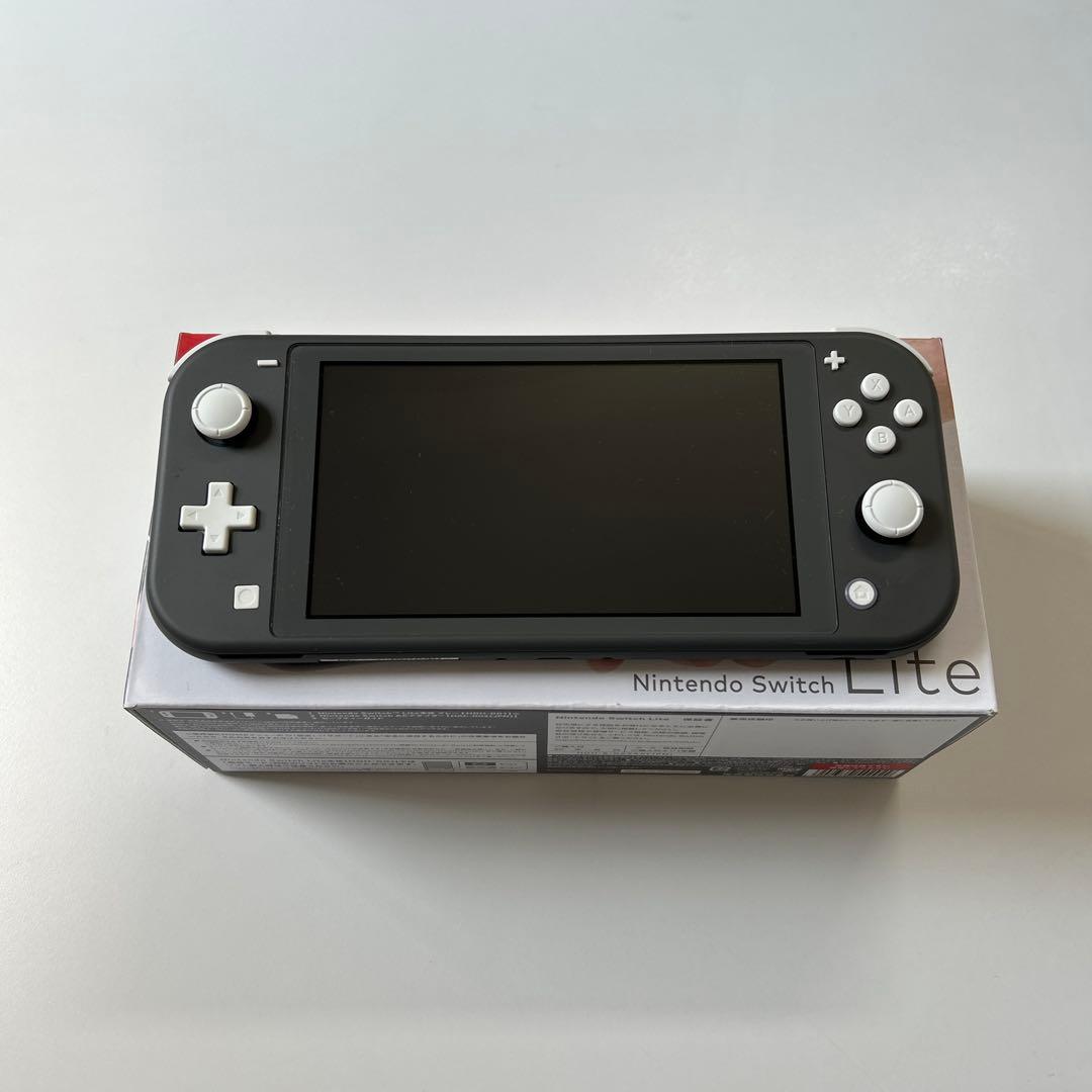 Nintendo Switch Lite グレー、スイッチライト　本体　ケース付