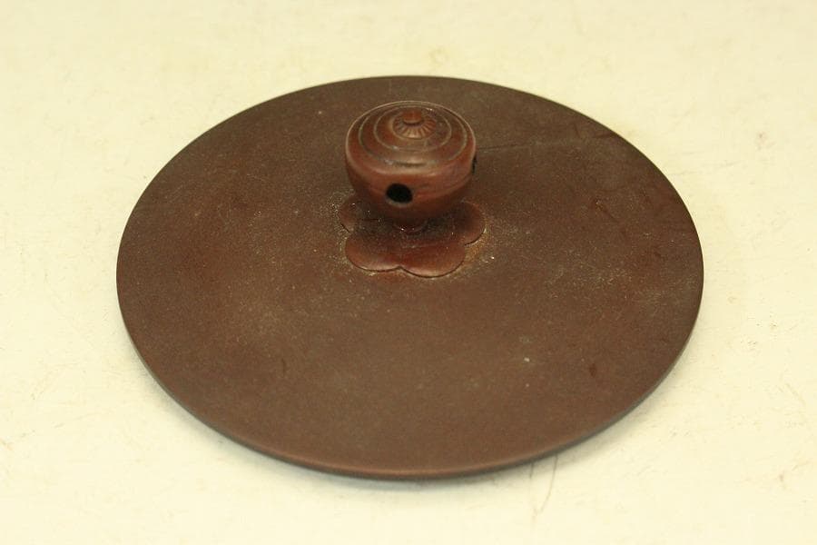 茶道具 瓢箪釜 松紋 環付(メ1280)