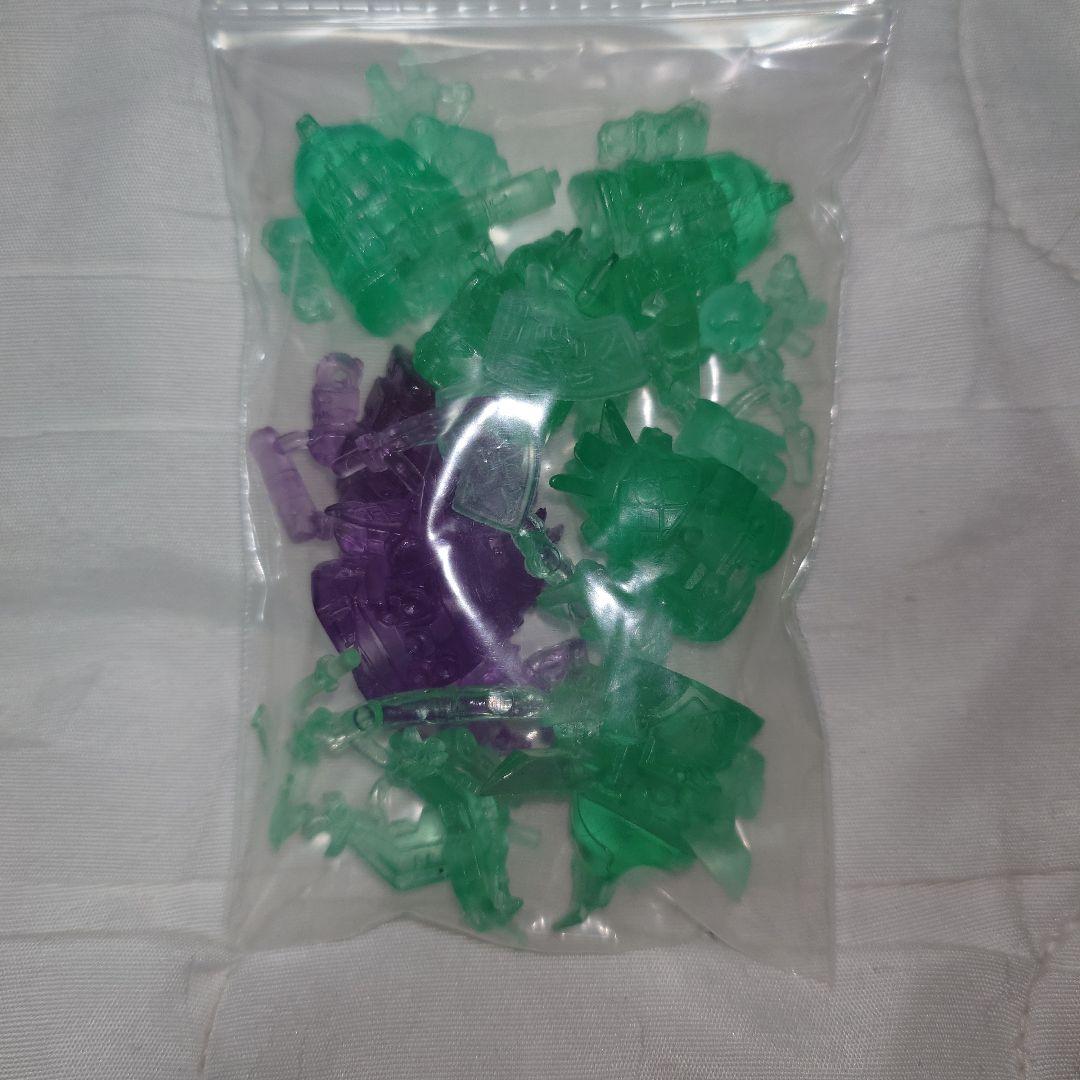 レアカラー　ガン消し　クリアグリーン　クリアパープル　武者シリーズ