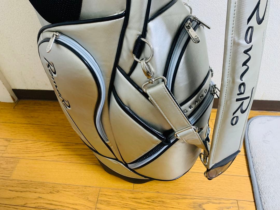 【早い者勝ち・大人気】RomaRo シルバー キャディバッグ