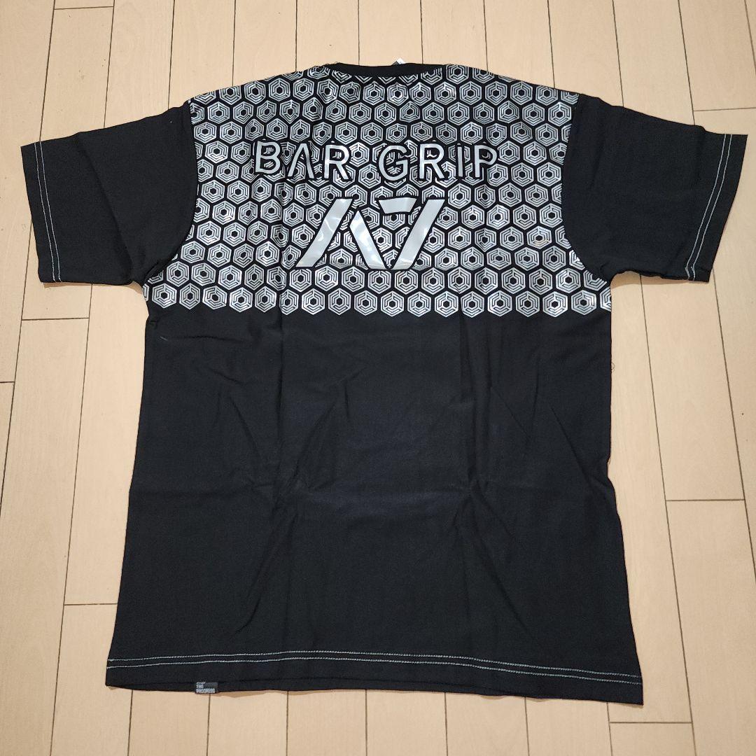 A7 BAR GRIP Tシャツ 黒×銀 Lサイズ