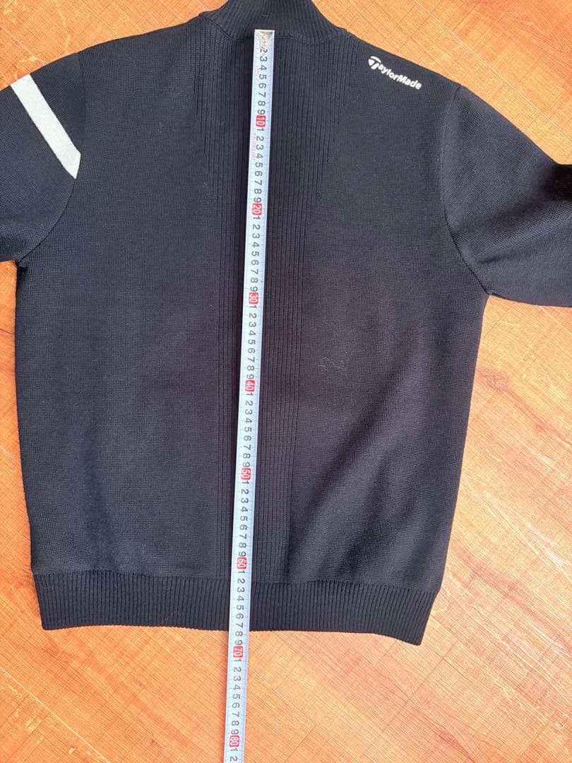 TaylorMade ブラック　ジップアップニットゴルフジャケット