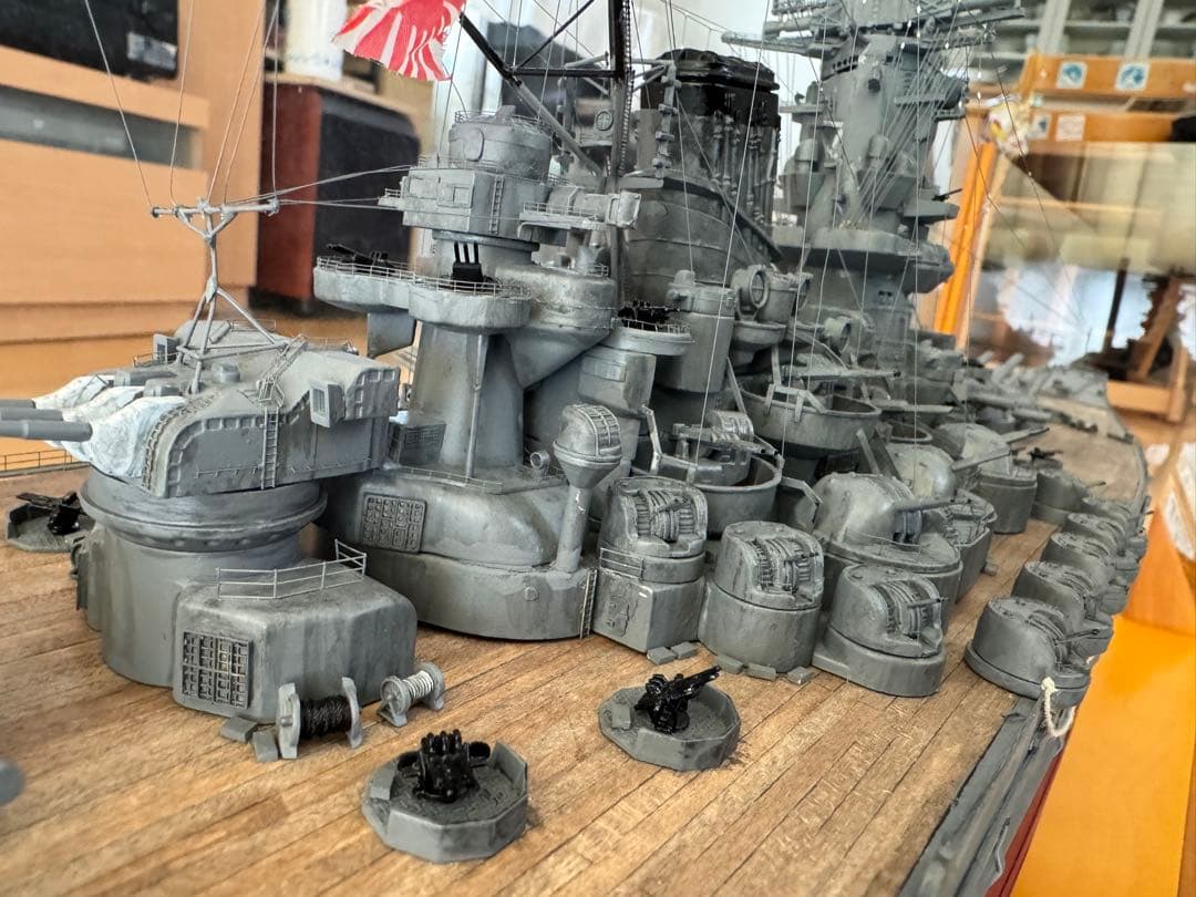 戦艦大和モデル 精密1/250 ディアゴスティーニ完成品　ケース付き　即購入不可