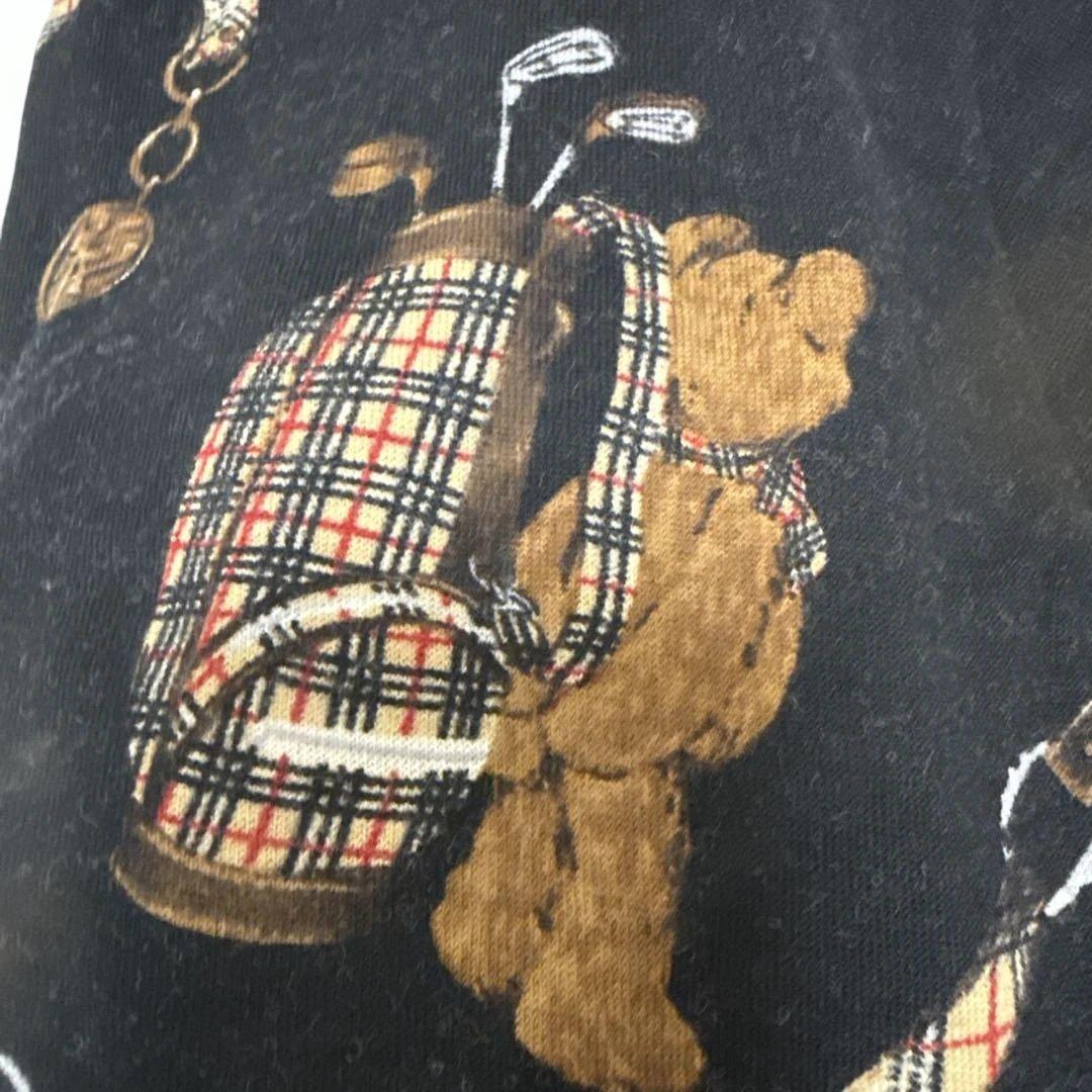 バーバリーゴルフ　コレクション テディベアセーター M 羊毛