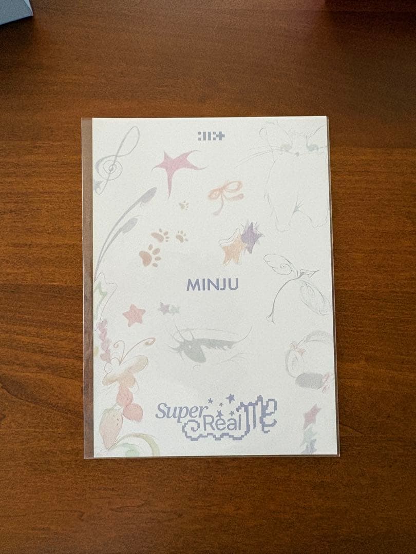 ILLIT Super Real Meミンジュサイン入りカード　CD付き