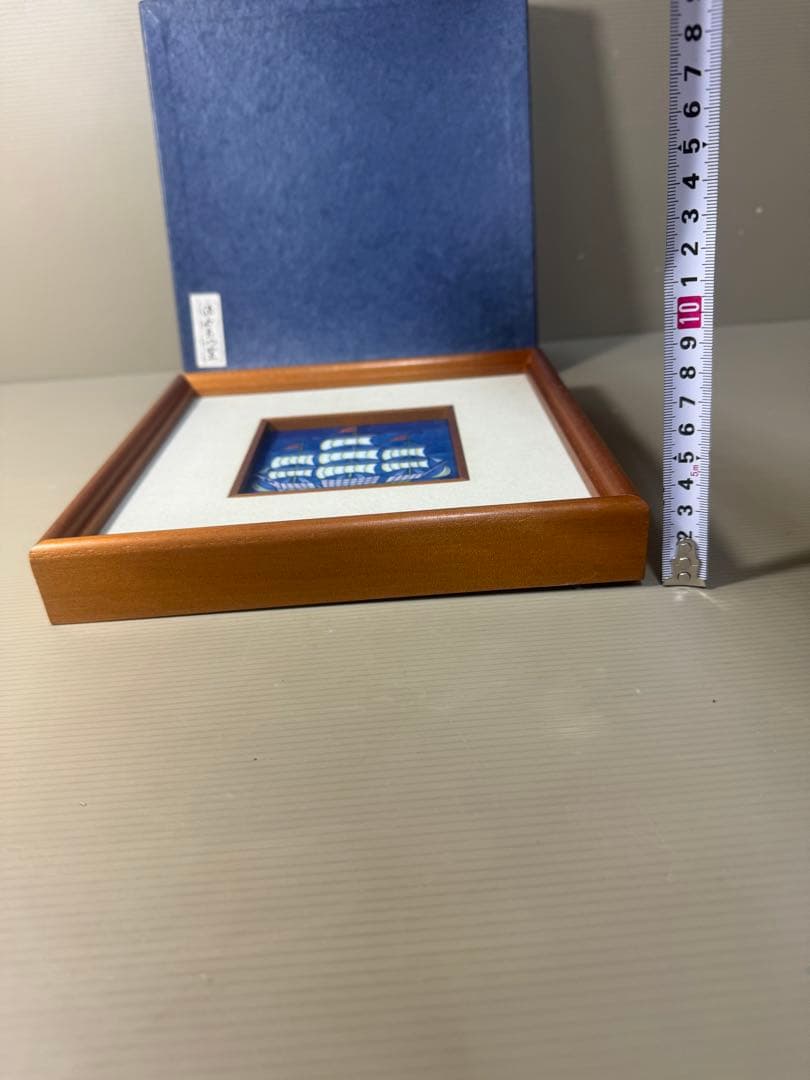 2589 源右衛門　陶額　南蛮船　未使用