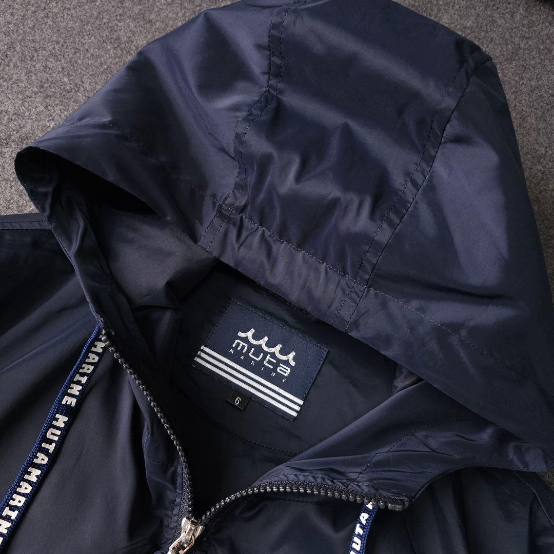 ムータマリンゴルフ ロゴ 多数 ナイロンフーディーブルゾンジャケット L