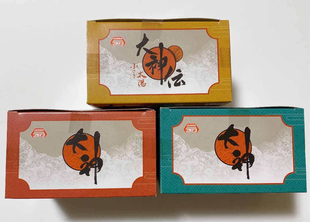 大神&大神伝 ぬーどるストッパーフィギュアぷち 3個セット