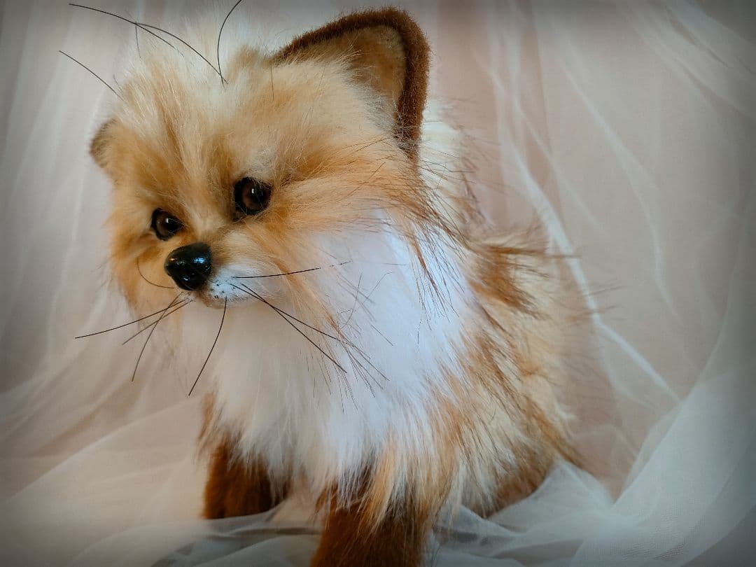 最終値下げ!!✨【人気の海外作家】アートドール　キツネ　ハンドメイド