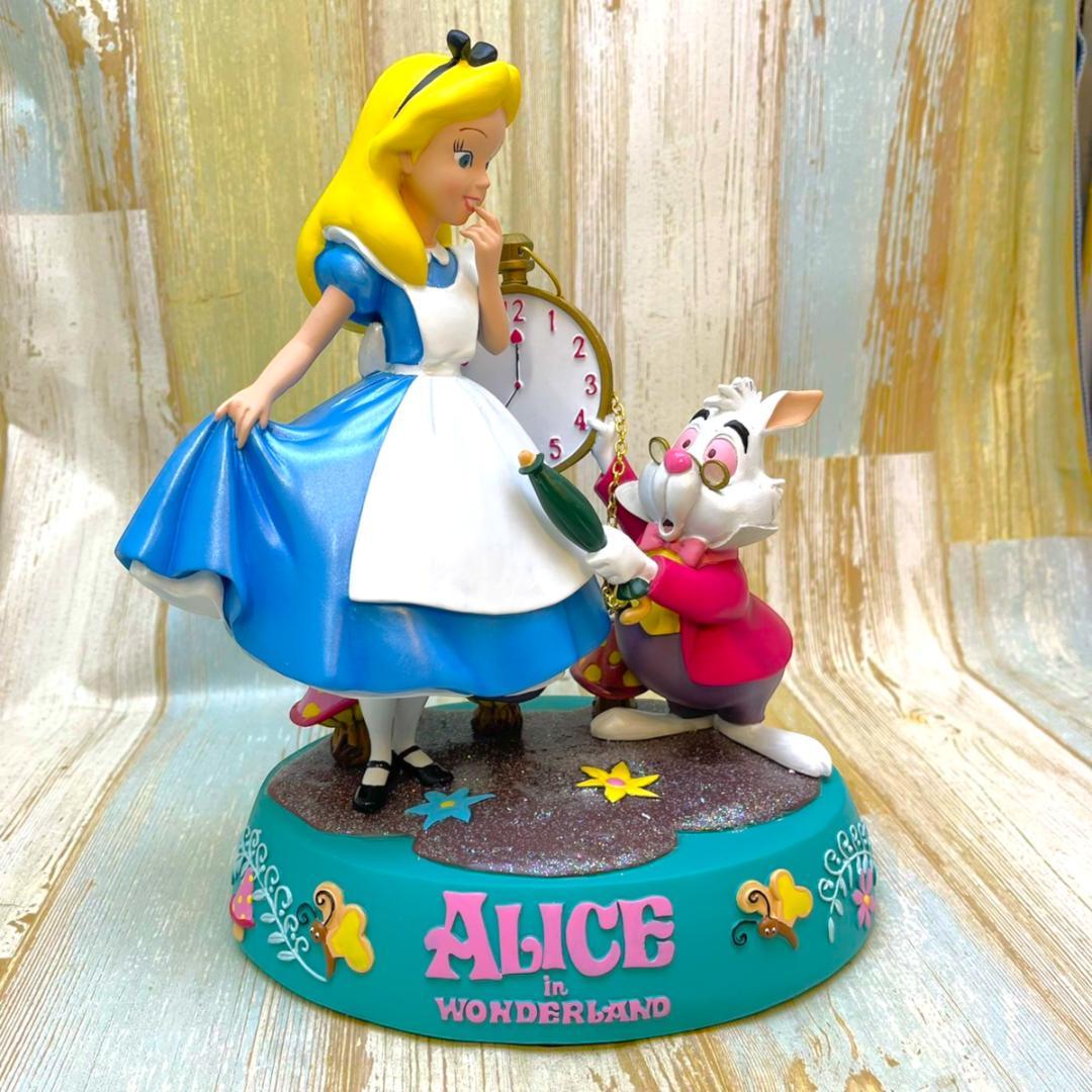 激レア★不思議の国のアリス Alice 白うさぎ 時計 ビッグフィギュア