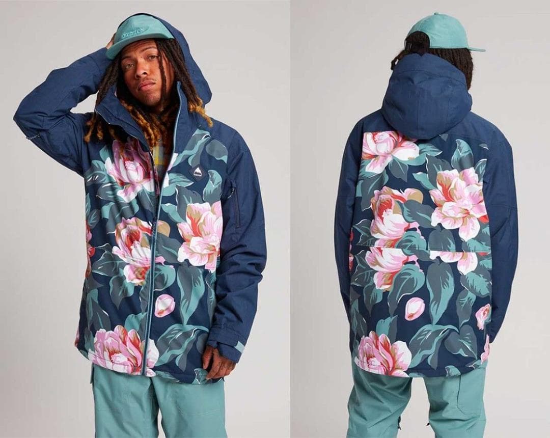 【美品】BURTON バートン 花柄 スノボウェア ジャケット L 希少 美品