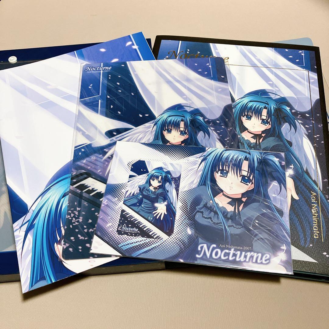 西又葵画集　ノクターン　JOKER　TYPE　ポスター　下敷き　カード付属