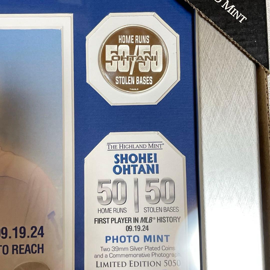 大谷翔平50-50記録達成ダブルフォトミントシリアル番号付き 2024