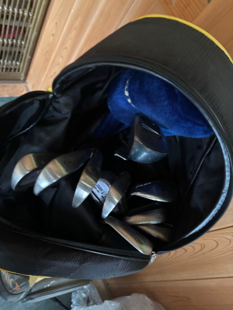 IGNIO ゴルフバッグ 黒/黄色