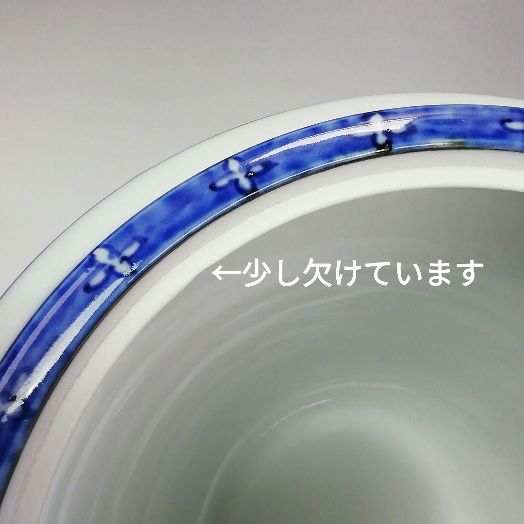 Ｓ４３６　水指　『染付　竹の図　水指』『平安　高野正阿弥造』　共箱　茶道具