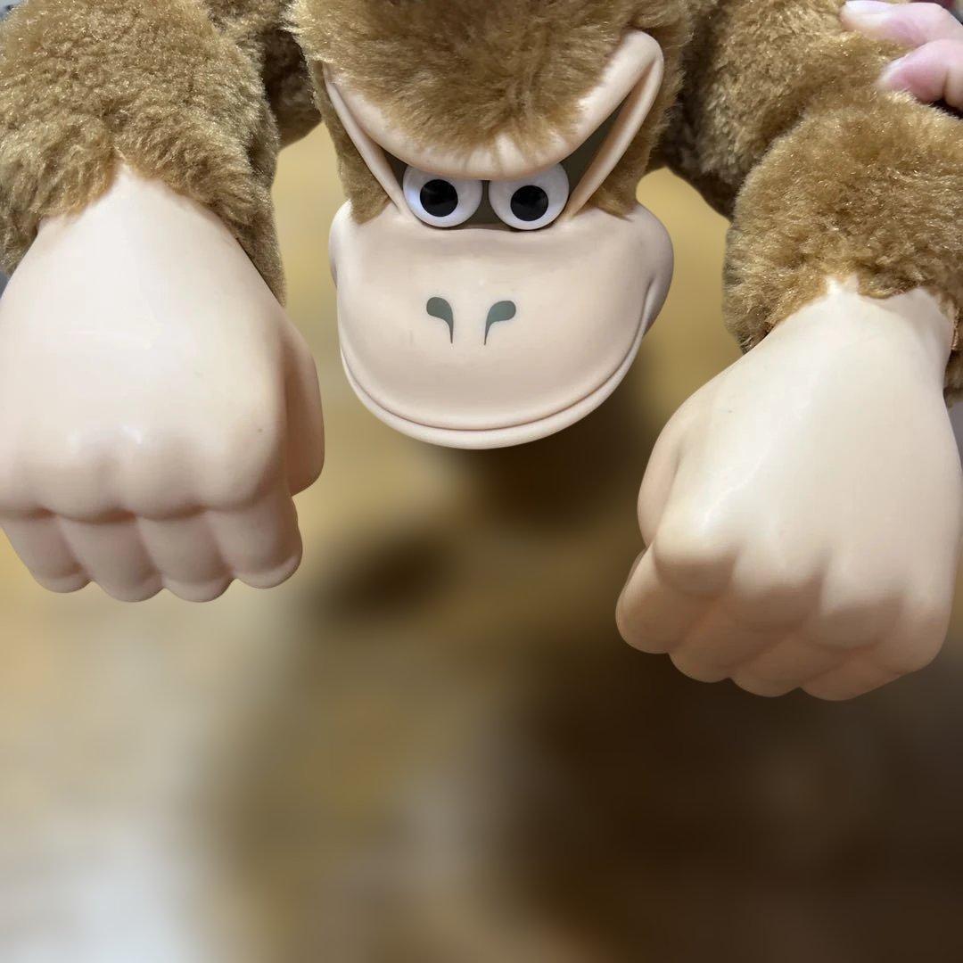 希少品 1994年 アクションポーズ 特大ドンキーコング ソフビ レトロ