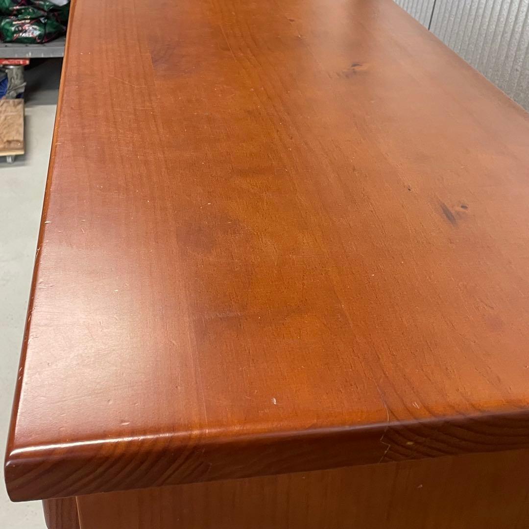 南欧風 タイルキャビネット 花柄 バレンシア調 サイドボード 収納家具