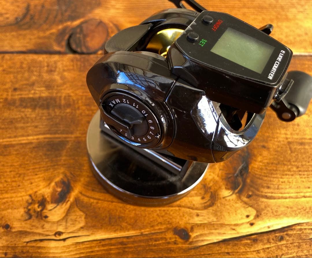 ジギングロッド　デジタルカウンター付きリール　イカメタル　タイラバ　左ハンドル