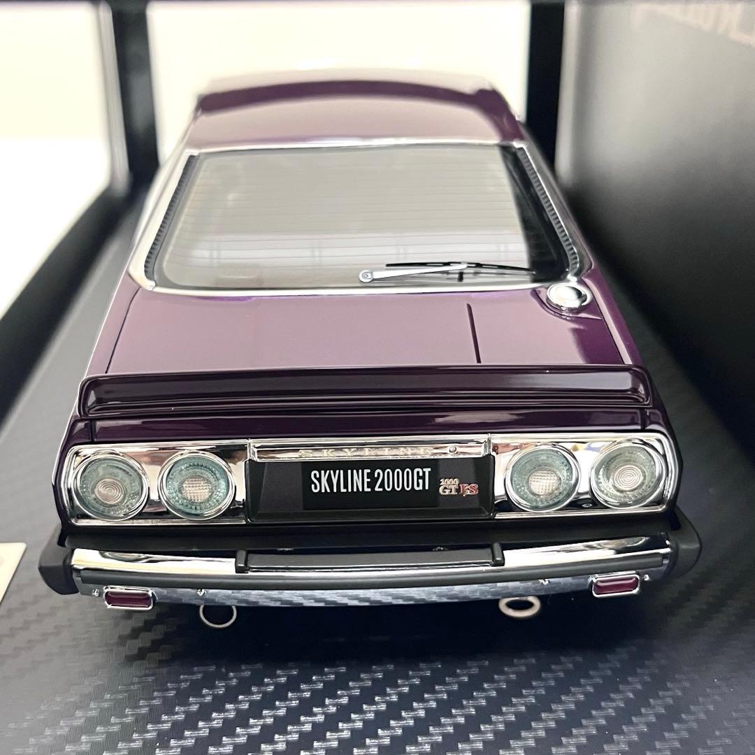 1/18 イグニッションモデル　スカイライン 2000 GT-ES パープル