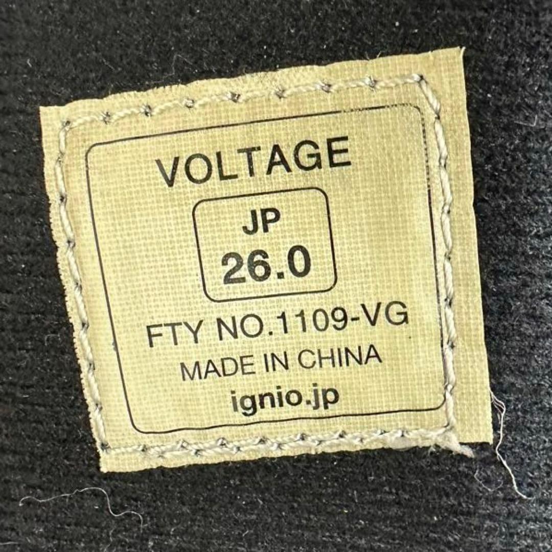 IGNIO BOA スノーボードブーツ ブラック/ホワイト 26.0cm