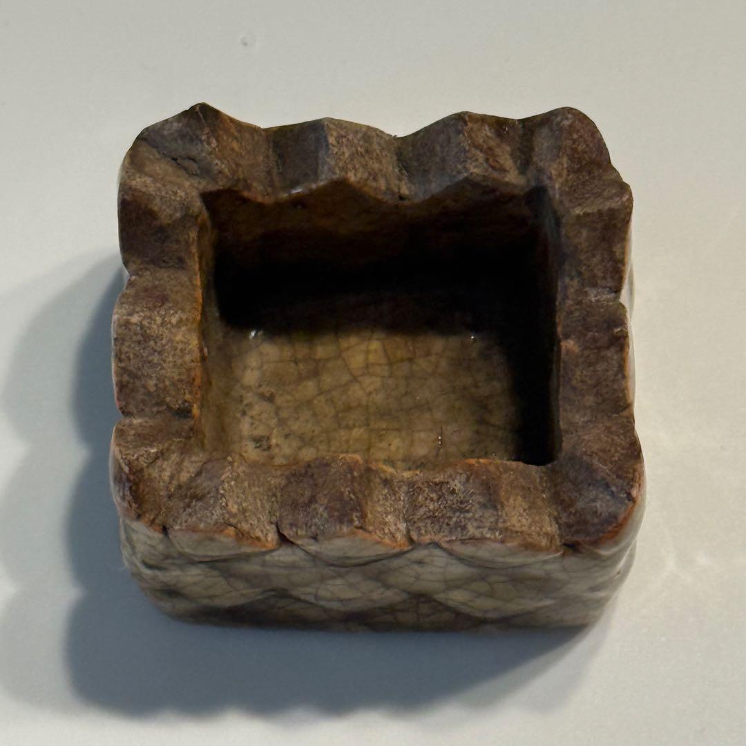 茶山★盆栽鉢★植木鉢★陶芸★園芸★盆栽★落款★裏印★骨董品★品野茶山★浅井要四郎