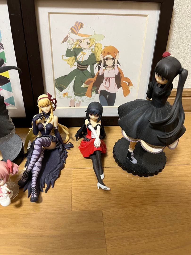 魔法少女まどか☆マギカフィギュア色紙額縁ボードのセット売りmadogatari展