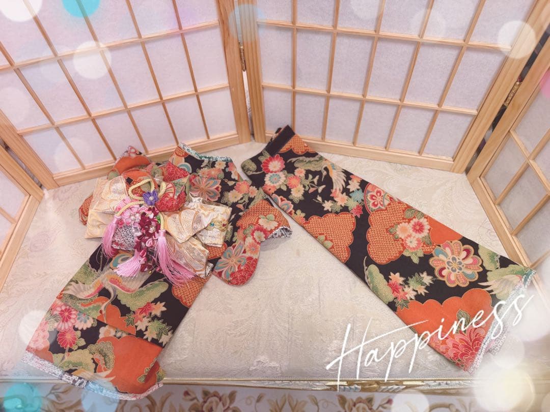 B456.pon2pan2☆犬オーダーお着物☆犬お着物☆犬お引き摺りお着物