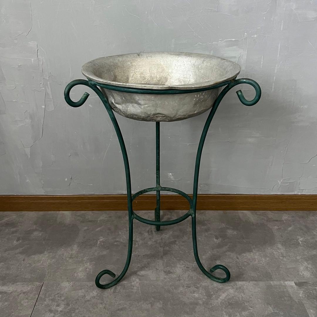 アンティーク アイアン 医療用 手洗いスタンド フラワースタンド 花台