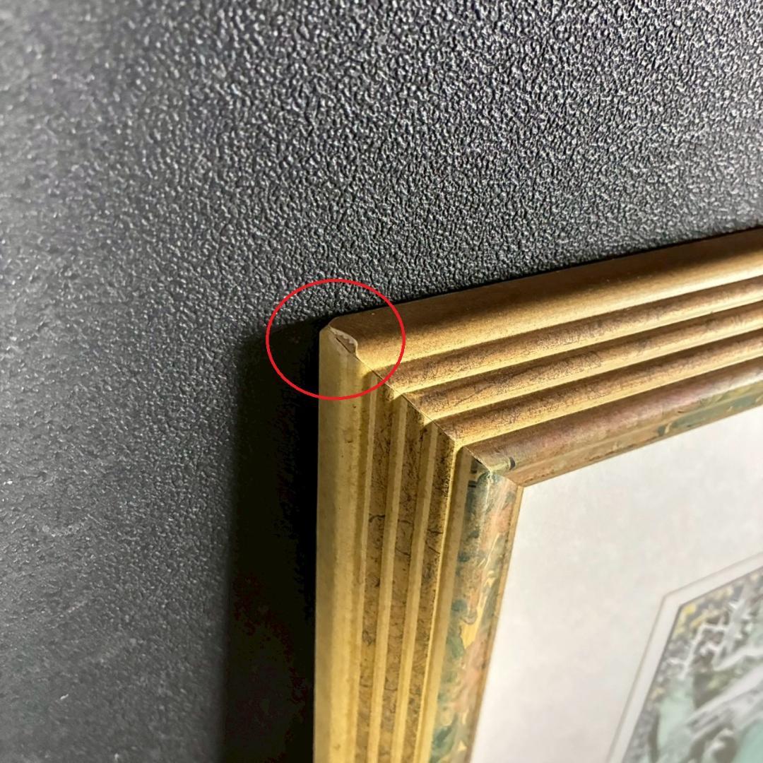 美品 アルフォンス・ミュシャ「四季・冬」リトグラフ 摺師サイン入り お洒落額装