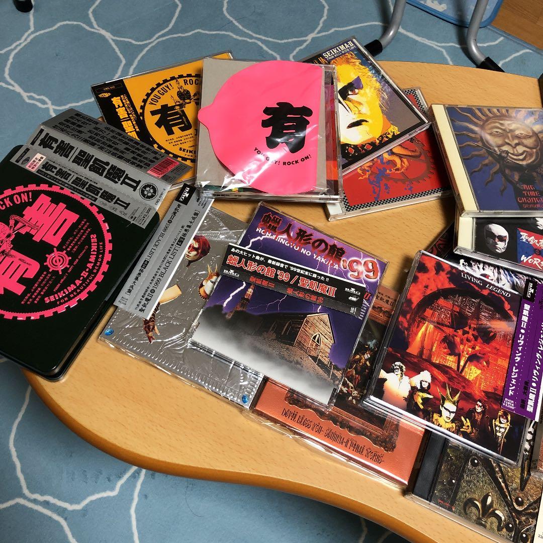 聖飢魔II CD約20枚、おまけトレカ2枚、本バラ2冊
