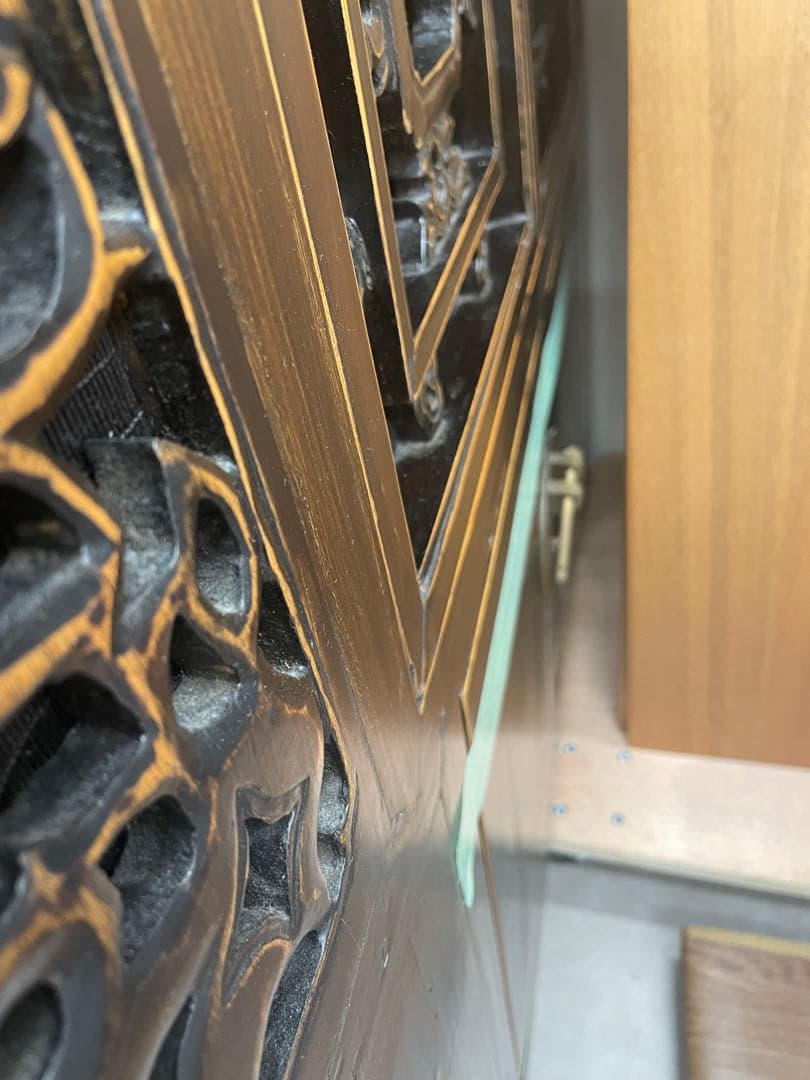 中国　香港家具　アンティークキャビネット