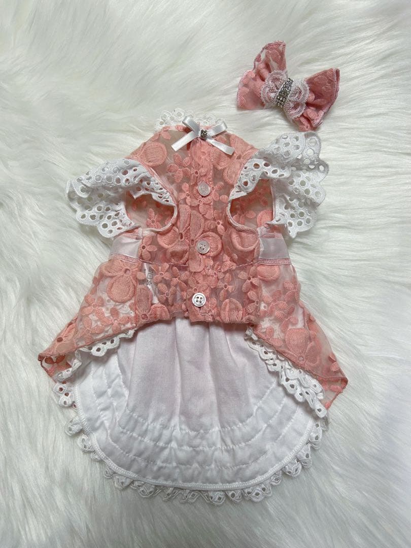 リュクスバーディ オルテンシアワンピ 犬服 ドッグウェア レース 花柄