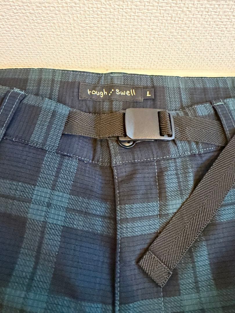 rough&swellチェック柄ノースリーブベスト、ハーフパンツセット