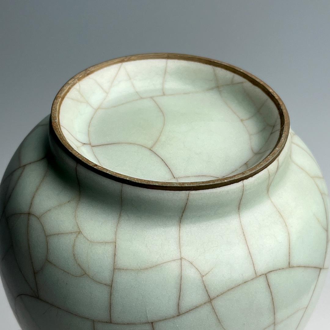 青磁花瓶 景徳鎮窯 古玩 中国美術 唐物 擺件SN16