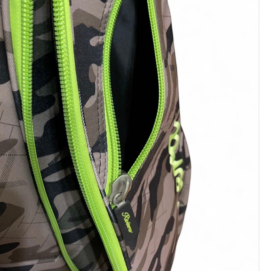 リヴィエラ キャディバッグ ゴルフバッグ 6分割 緑色 軽量