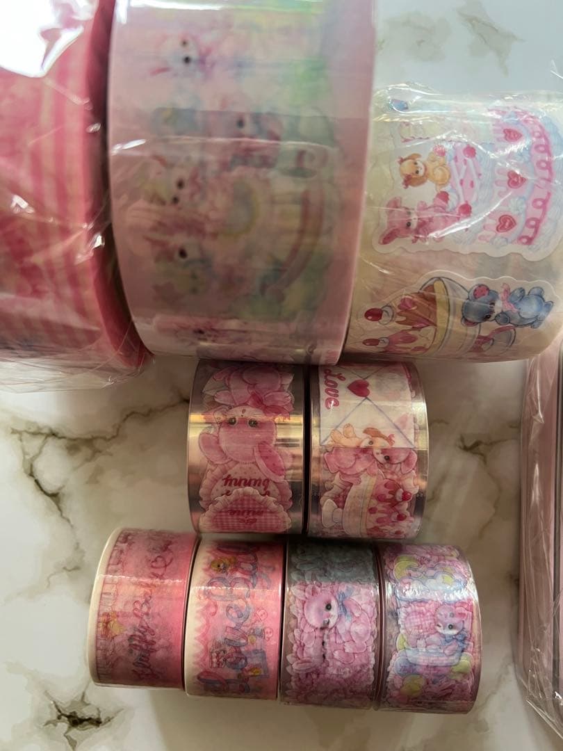 未使用品♡ ぺちか OPPテープ ロールシール PETテープ マステ まとめ売り