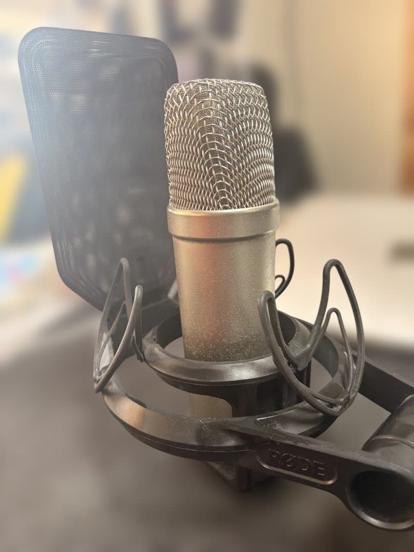 RØDE NT1-A コンデンサーマイク ショックマウント&ポップフィルター付き