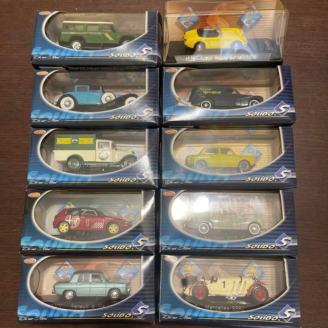 【中古】 ミニチュアカー52個セット　Solido　(1個箱無し) 1:43