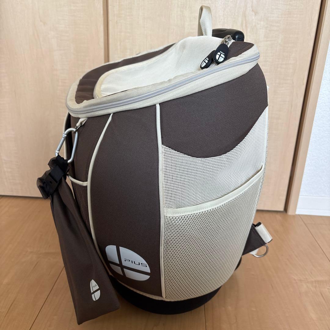 Daisuki リュック型キャリー LLトロリー付き (ブラウン）ペット　犬猫