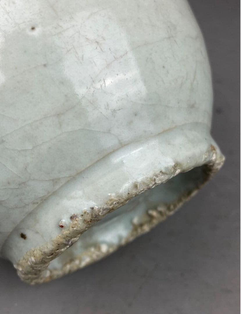 李朝 高麗 青磁徳利 花瓶 花道具 朝鮮半島 高麗青磁盤口花瓶 青磁釉盤口瓶