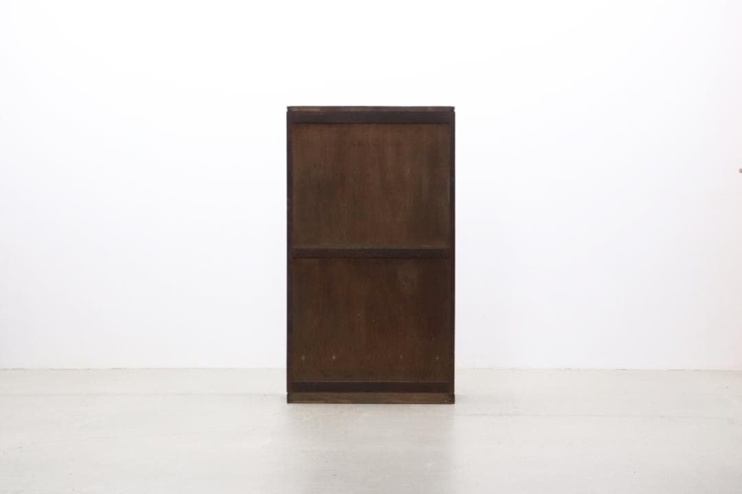 レトロ ガラス キャビネット ダイヤガラス 食器棚 書棚 本棚 本箱 収納 水屋